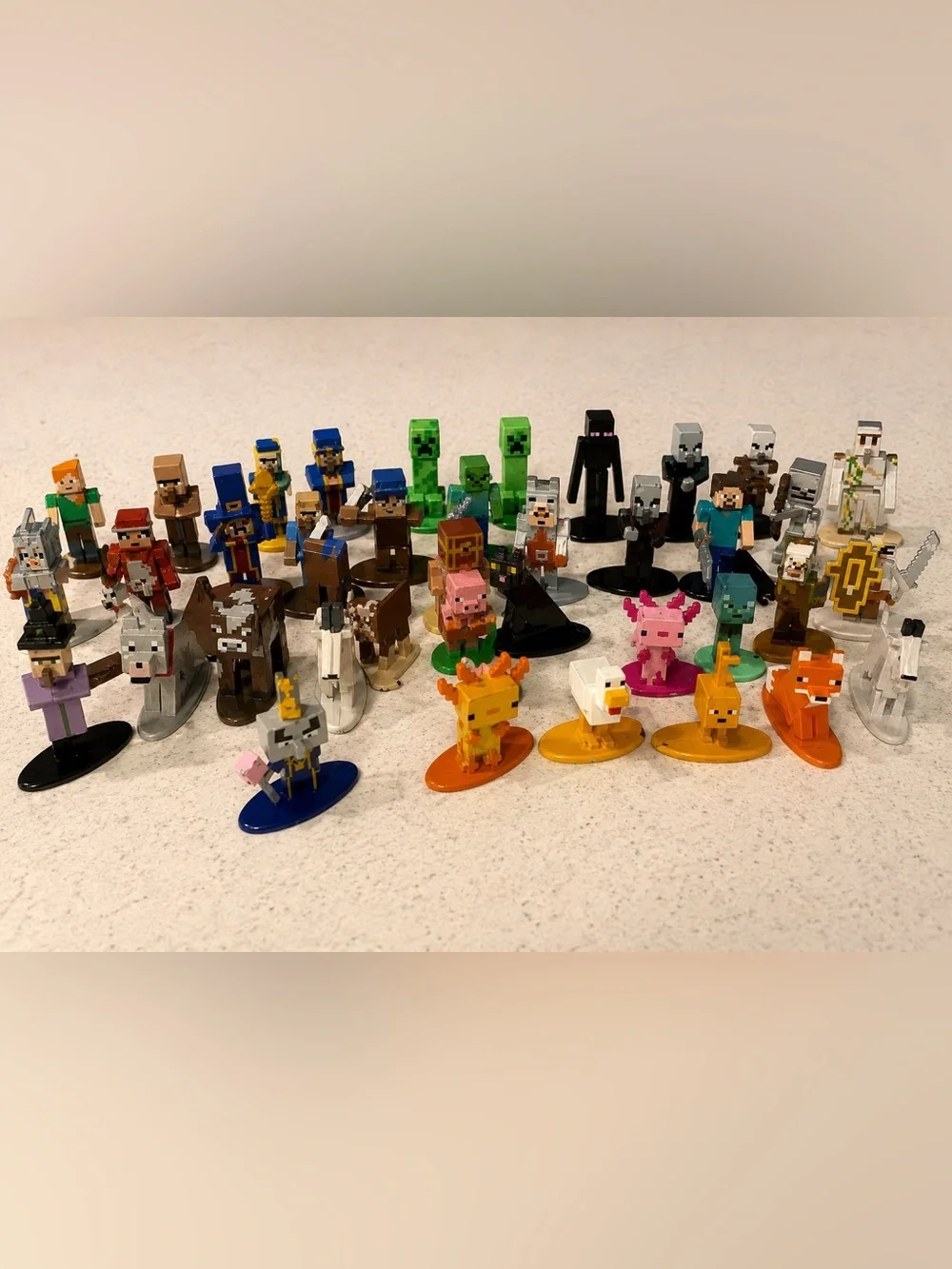 Minecraft Nano Metalfigs Jada Toys Die Cast Mini Figures Large Lot 35+ Mobs